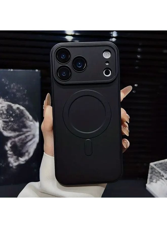 Brown Magnetic Wireless Charging Case For iPhone 14 Plus Shockproof Matte Finish - Image 3